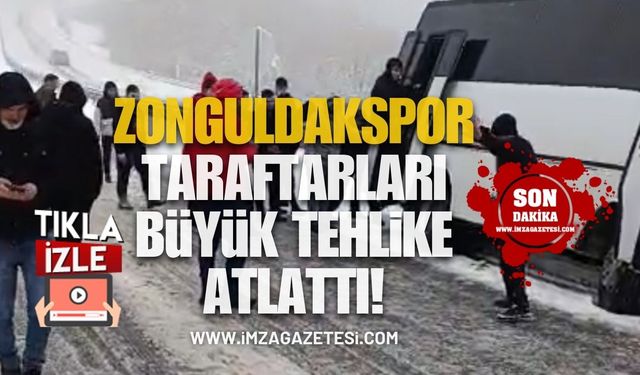 Zonguldakspor taraftarları büyük tehlike atlattı!