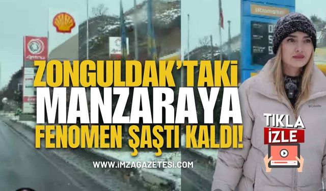 Zonguldak'taki Manzaraya Fenomen Şaştı Kaldı!