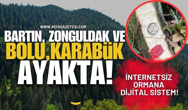 Bartın, Zonguldak, Karabük ve Bolu Ayakta! İnternetsiz Ormana Dijital Sistem!