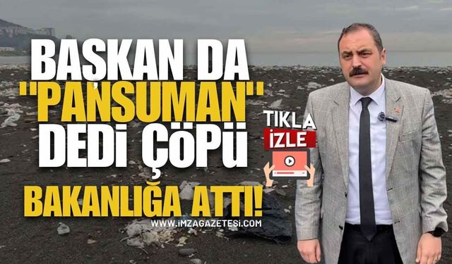 Başkan Dökmeci de "Pansuman" dedi, çöpü bakanlığa attı!