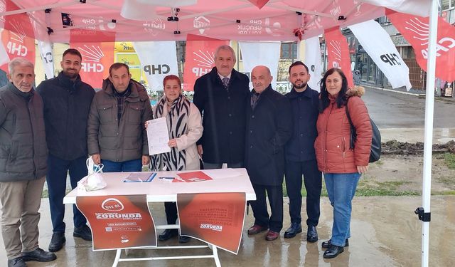 CHP Kozlu'da "Katlanmak Zorunda Değilsiniz” Sloganıyla Üye Çalışması Başlattı