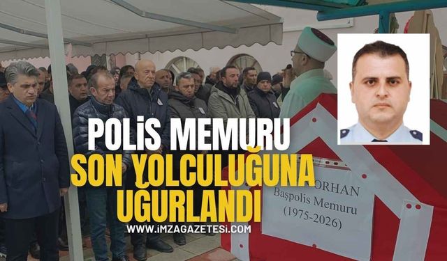 Kıdemli Başpolis Memuru Erhan Orhan memleketinde son yolculuğuna uğurlandı...