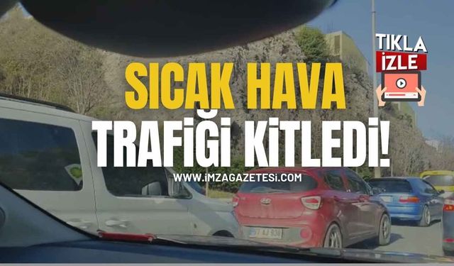 Kozlu’da Sıcak Hava Trafiği Kilitledi!