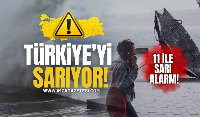Türkiye’yi Sarıyor! Meteoroloji'den 11 İl İçin Sarı Kodlu Uyarı!