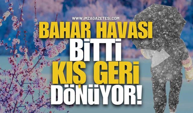 Meteoroloji'den Sarı Kodlu Uyarı! Bahar Havası Bitti, Kış Geri Dönüyor!
