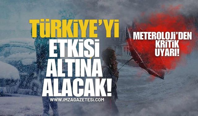 Sağanak, Fırtına, Kar… Türkiye Yeni Haftaya Alarmla Giriyor!