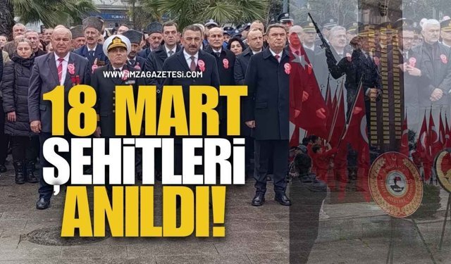 Zonguldak’ta 18 Mart Şehitleri Törenle Anıldı