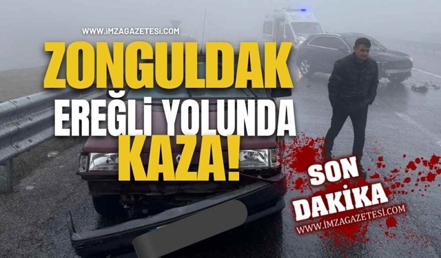 Zonguldak-Ereğli Yolunda Sis Kaza Getirdi!