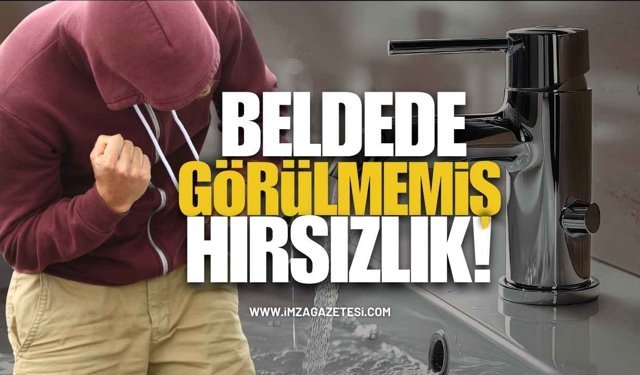 Beldenin Tuvaletinde Görülmemiş Hırsızlık!