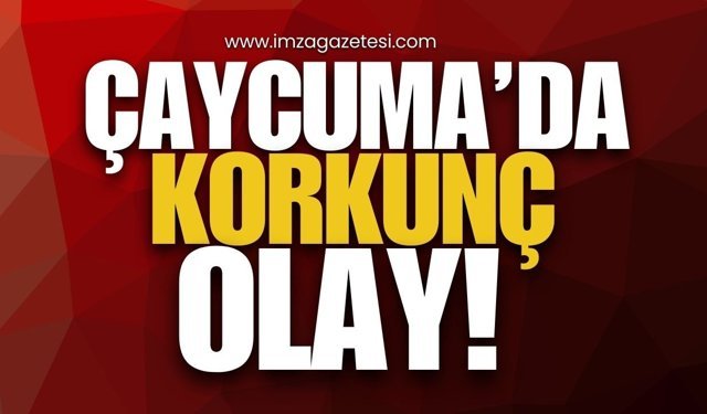 Çaycuma'da Korkunç Olay!