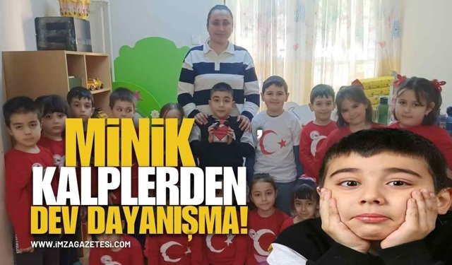 Çaycuma’da Minik Kalplerden Dev Dayanışma! Harçlıklar Asaf Ali İçin Umut Oldu!