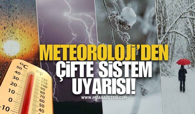 Meteoroloji’den Çifte Sistem Uyarısı!