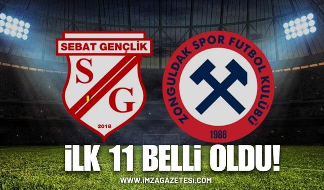 Sebat Gençlik Spor Zonguldakspor maçının ilk 11’leri açıklandı