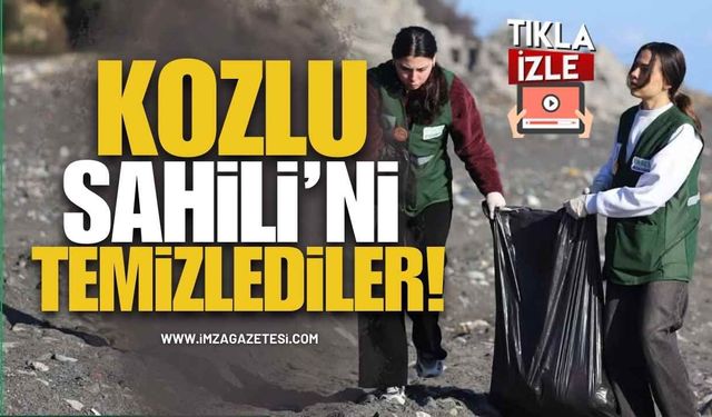 Yeşilay Gönüllülerle Kozlu Sahili’ni Temizledi