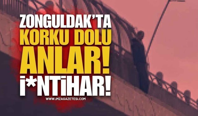 Zonguldak Çaycuma’da Köprüde Vatandaş Canına Kıymak İstedi