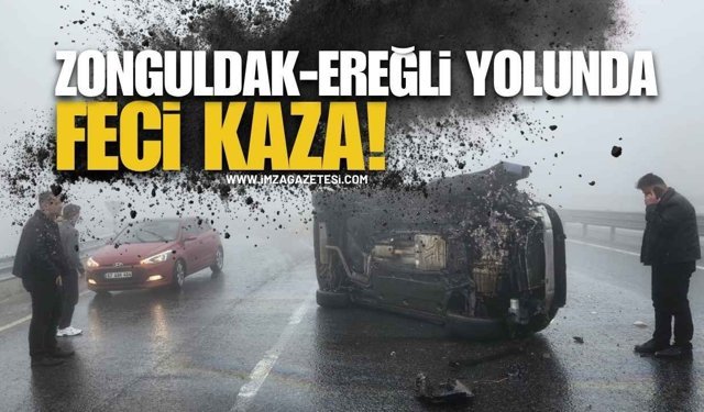 Zonguldak Ereğli Yolunda Yoğun Sis Kaza Yaptırdı