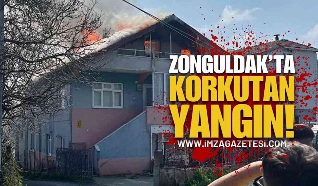 Zonguldak Ereğli'nin Köyünde Korkutan Yangın