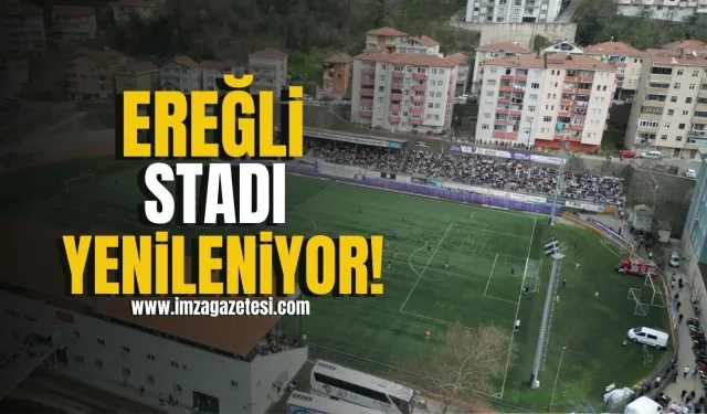 Kdz.Ereğli Belediyespor’un stadı yenileniyor!