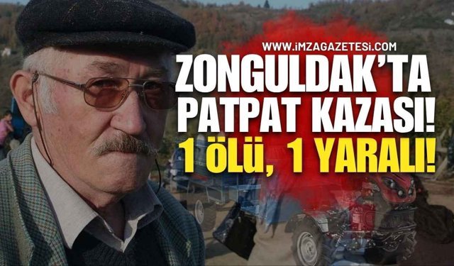Zonguldak'ta Patpat Kazası! 1 Ölü 1 Ağır yaralı!