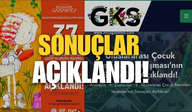 37.Uluslararası Çocuk Resim Yarışması Sonuçları Açıklandı
