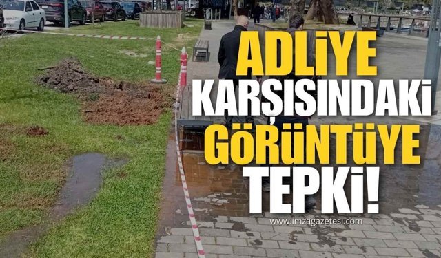 Adliye Karşısında Çamur Tepkisi Büyüyor!