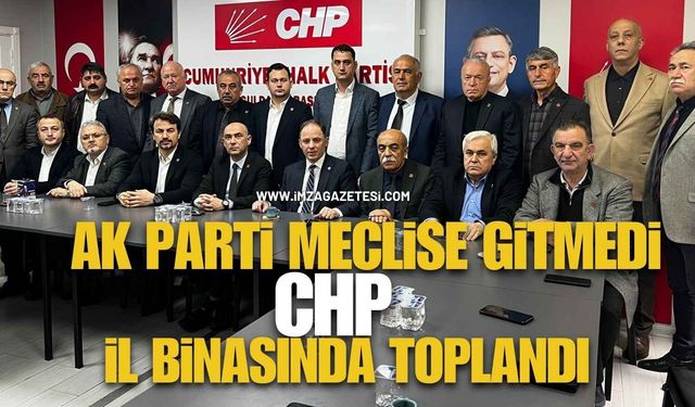 AK Parti Meclise Gitmedi, CHP İl Binasında Toplandı