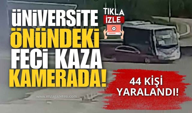Bartın’da Dehşet Anları! Yolcu Dolu Otobüs Otomobilin Üzerine Devrildi!