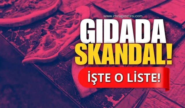 Gıdada "Tek Tırnaklı" Ve "İlaç" Skandalı! İşte O Liste!