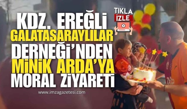 Kdz. Ereğli Galatasaraylılar Derneği’nden Minik Arda’ya Moral Ziyareti: "Biz Büyük Bir Aileyiz"