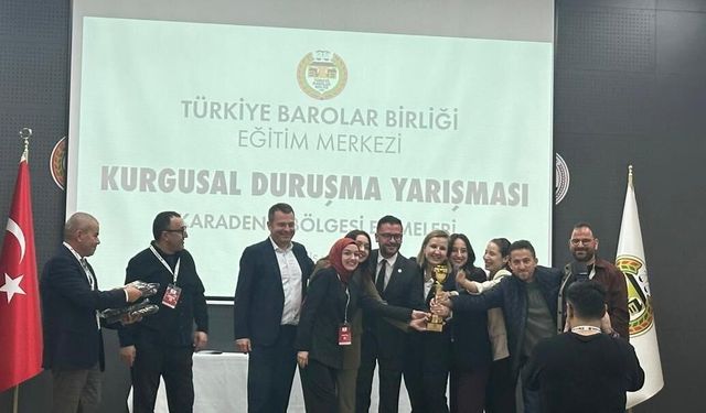 Zonguldak Barosu Kurgusal Duruşma Yarışmasında Bölge Birincisi Oldu