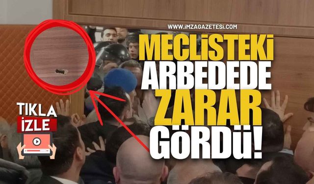 Zonguldak İl Genel Meclisi’nde Yaşanan Gerginlik Sonrası Zarar Gördü!