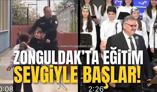 Müdür Şarkı Söyledi, Polis Oyun Oynadı, Zonguldak Valiliği Tebrik Etti!