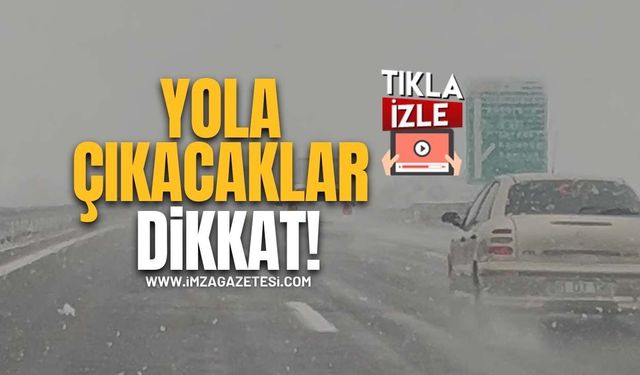 Yola Çıkacaklar Dikkat! Bolu–Ankara Yolunda Yoğun Kar Yağışı!