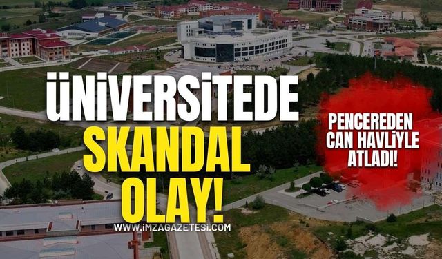 Pencereden Can Havliyle Atladı! Üniversitede Skandal Olay!