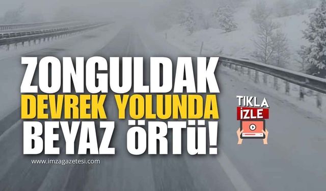 Zonguldak-Devrek Yolunda Kar Yağışı Başladı!