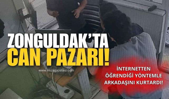 Zonguldak'ta Can Pazarı! İnternetten Öğrendiği Yöntemle Arkadaşını Kurtardı!