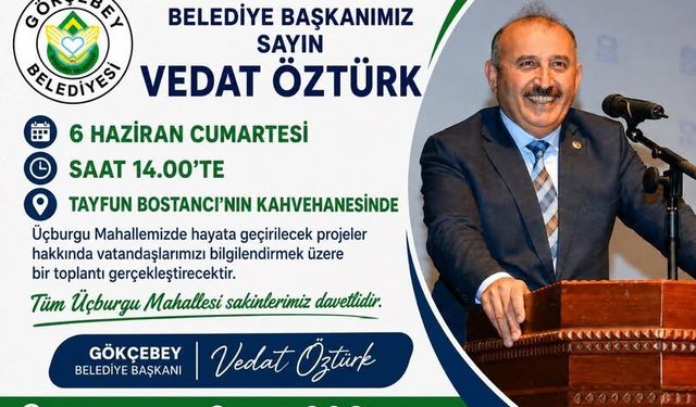 Gökçebey Belediye Başkanı Vedat Öztürk Mahalle Sakinleriyle Buluşuyor
