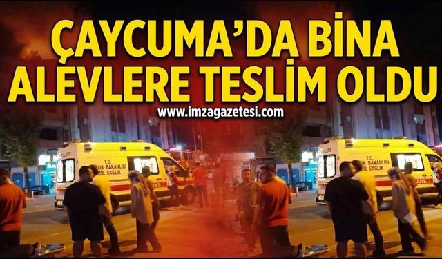 Çaycuma’da Gece Yarısı Yangın Paniği!