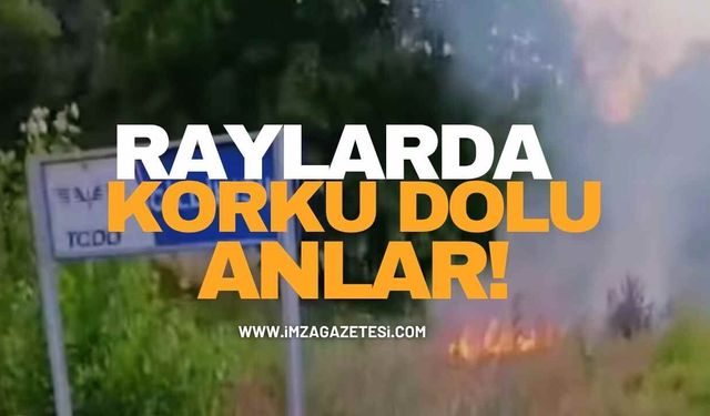 Raylarda Korku Dolu Anlar!
