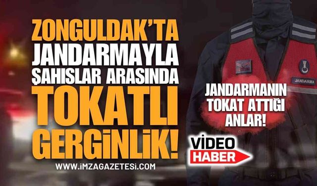 Çaycuma'da Gerginlik: Jandarma ve Şahıslar Arasındaki "Tokat" Anı Kamerada!