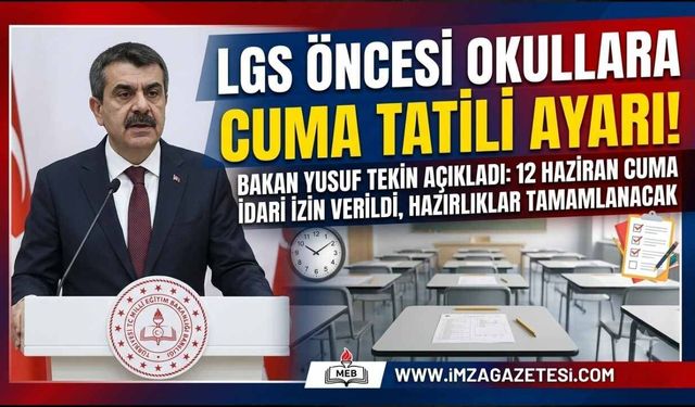 Cuma Günün Okullar Tatil!