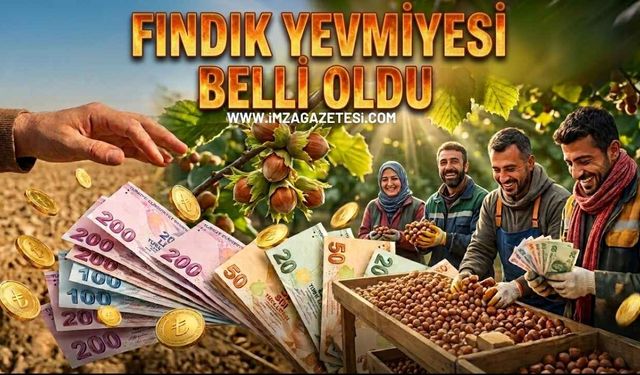 Fındık Yevmiyesi Belli Oldu!