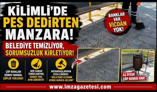 Kilimli'de Pes Dedirten Manzara! Ceza Gelecek Mi?