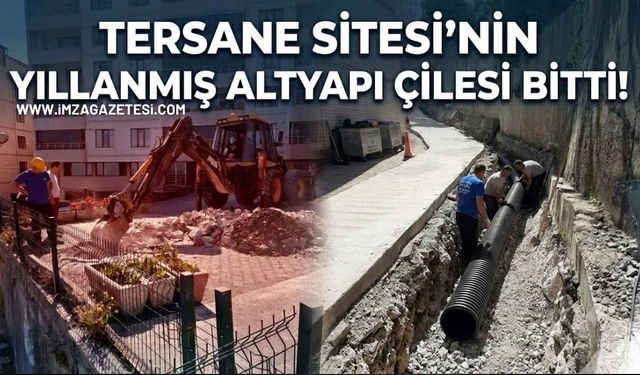 Tersane Sitesi’nin Yıllanmış Altyapı Çilesi Bitti! Zonguldak Belediyesi Kronik Sorunu Çözdü!