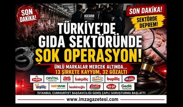 Türkiye’de Gıda Sektöründe Şok Operasyon! Ünlü Markalar Mercek Altında!