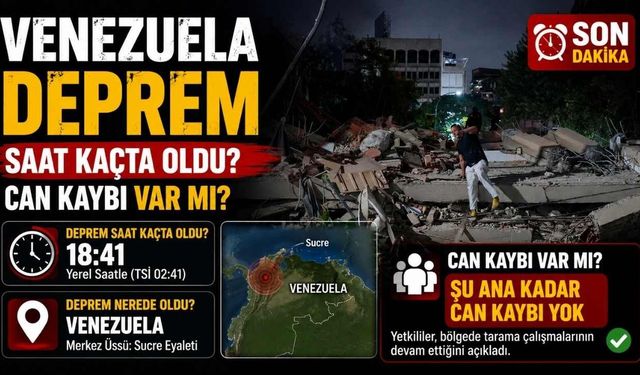 Venezuela Deprem Saat Kaçta Oldu? Can Kaybı Varmı?