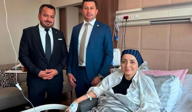 Karakoca ve Altun’dan Saadet Oruç’a Geçmiş Olsun Ziyareti