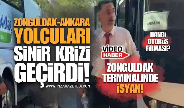 Zonguldak Terminalinde Mağduriyet İsyanı: Ankara Yolcuları Sinir Krizi Geçirdi!