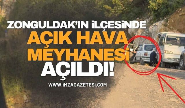 Zonguldak'ın İlçesinde Açık Hava Meyhanesi Açıldı!