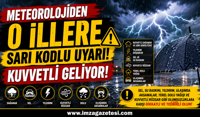 Meteoroloji'den O İllere Kritik Uyarı! Kuvvetli Geliyor!